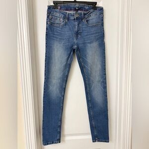 Chaps Men Jeans 30x30 Blue Skinny Fit Leg Regular Denim Jeans